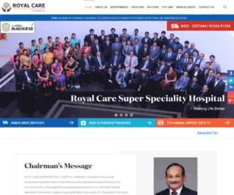 Royalcarehospital.in(Royal Care Hospital) Screenshot