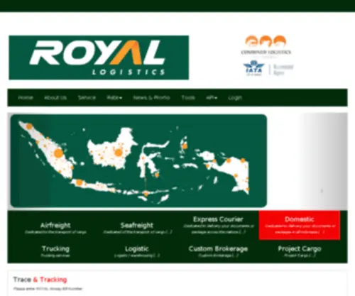 Royalcargocourier.com(Royal Cargo) Screenshot