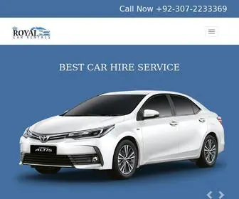 Royalcarrentals.pk(Best And Cheap Rent A Car In Islamabad) Screenshot