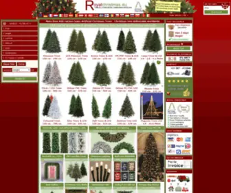 Royalchristmas.eu(Artificial Christmas trees) Screenshot