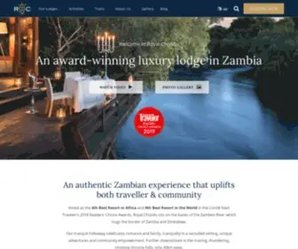 Royalchundu.com(Luxury Zambia Safari Lodge) Screenshot
