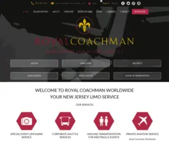 Royalcoachman.com(Limo Service NJ) Screenshot
