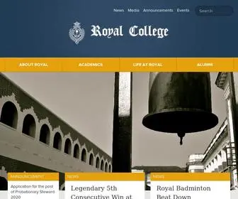 Royalcollege.lk(Royal College) Screenshot