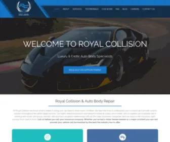 Royalcollision.com(Auto Body Shop & Collision Repair Houston TX) Screenshot