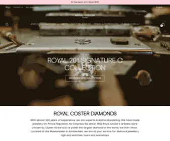 Royalcoster.com(Royal Coster Diamonds) Screenshot