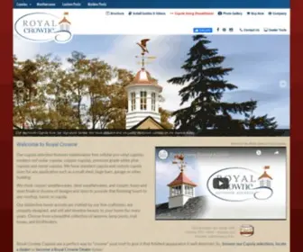 Royalcrowne.com(Rooftop Cupolas for Sale & Weathervanes in Lancaster PA) Screenshot