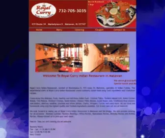 Royalcurryoldbridge.com(Royal Curry Indian Restaurant in Old Bridge and Matawan) Screenshot