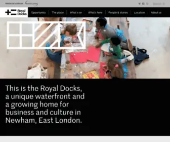 Royaldocks.london(Royal Docks) Screenshot