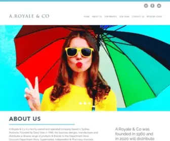 Royale.com.au(A.Royale & Co is able to offer our retail partners a Total Solution to their needs) Screenshot