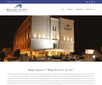 Royalelalit.in(Royale Lalit Hotel) Screenshot