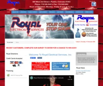 Royalelectrical.com(Royal Electrical Services) Screenshot