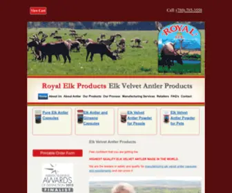 Royalelk.com(Royal Elk Products) Screenshot