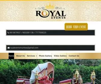 Royaleventmumbai.com(Royal Events) Screenshot