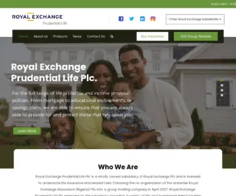 Royalexchangelife.com(Royal Exchange Prudential Life) Screenshot