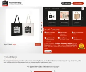 Royalfabricbags.com(Royal Fabric Bags) Screenshot