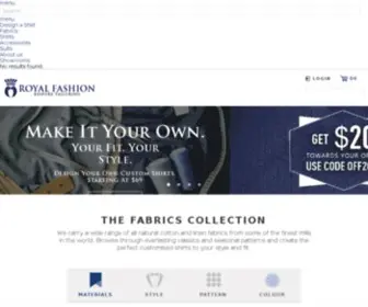 Royalfashion.com(Custom Tailor In Dubai) Screenshot