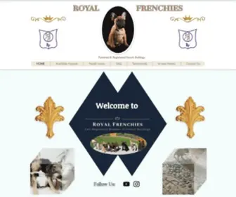 Royalfrenchies.ca(Royal Frenchies) Screenshot