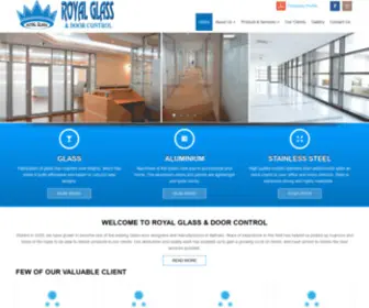 Royalglassbahrain.com(Royal Glass & Door Control Company WLL) Screenshot