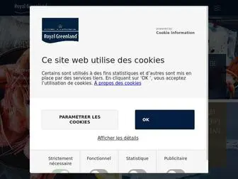 Royalgreenland.fr(Bienvenue dans notre univers des produits de la mer) Screenshot
