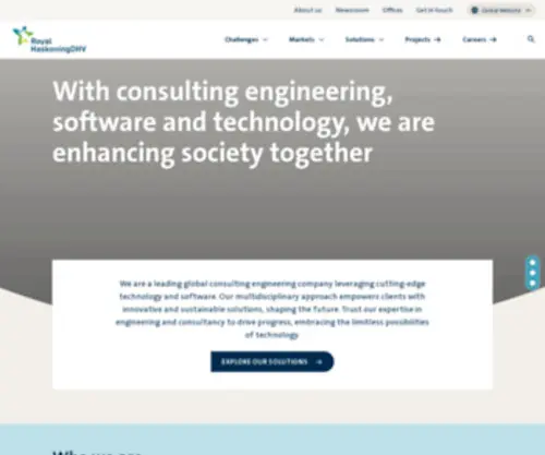 Royalhaskoningdhv.com(Global consulting engineers) Screenshot