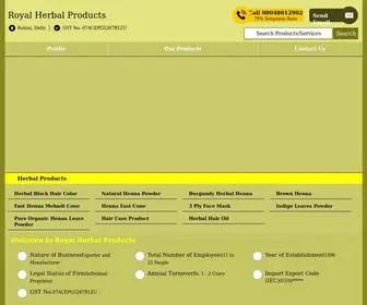 Royalherbalproducts.com(Royal Herbal Products) Screenshot