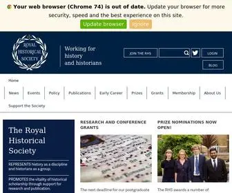 Royalhistsoc.org Screenshot