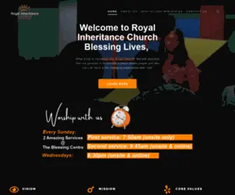 Royalinheritancechurch.com(The Blessing Centre) Screenshot