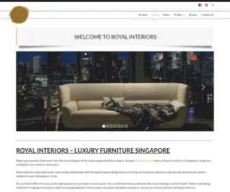 Royalinteriors.com.sg(Royal Interiors) Screenshot