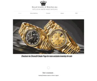 Royaljewelrywatches.com(Royal Jewelry &amp; Watches Inc) Screenshot