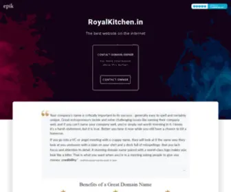 Royalkitchen.in(Contact with domain owner) Screenshot