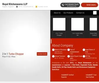 Royalkitchenwares.in(Royal Kitchenwares LLP) Screenshot