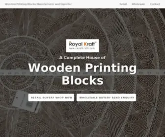 Royalkraft.com(Wooden Stamp Printing Blocks (India)) Screenshot