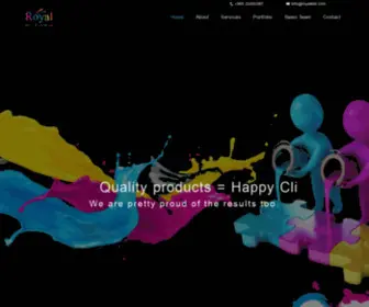 Royalkwt.com(Royal Advertising) Screenshot