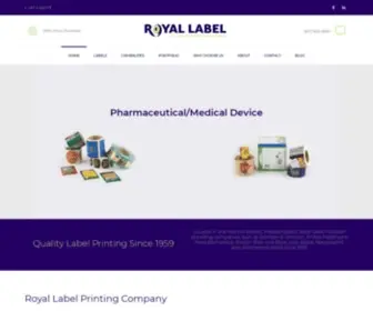 Royallabel.com(Royal Label Printing Company Boston) Screenshot