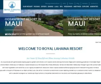Royallahaina.com(An Oceanfront Lahaina) Screenshot