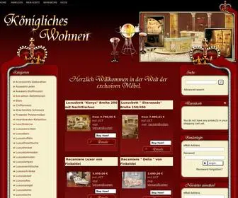 Royalmoebel.de(Königliches Wohnen) Screenshot