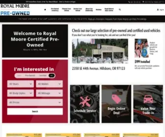 Royalmoorepreowned.com Screenshot