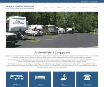 Royalmotelandcampground.com(AA Royal Motel & Campground) Screenshot