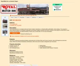 Royalmotorinn.net(Royal Motor Inn Motel in La Grande Oregon) Screenshot