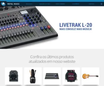 Royalmusic.com.br(Distribuidor de Instrumentos e Acessórios Musicais como) Screenshot