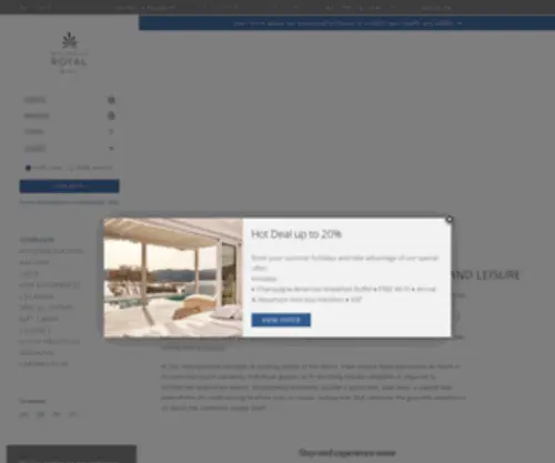 Royalmyconian.gr(Mykonos Luxury Hotel) Screenshot