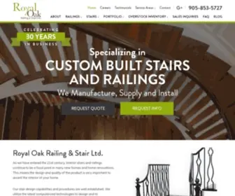 Royaloakstair.ca(Royal Oak Railing & Stair Ltd) Screenshot