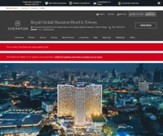 Royalorchidsheraton.com(Star Hotel in Bangkok) Screenshot