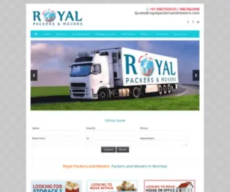 Royalpackersandmovers.com(Royal Packers and Movers) Screenshot