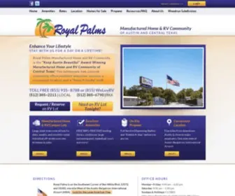 Royalpalms.net(Royal Palms Manufactured Home and RV Community) Screenshot