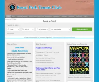 Royalparktennis.com.au(Royal Park Tennis Club) Screenshot
