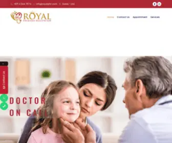 Royalphc.com(Doctor on Call in Dubai) Screenshot