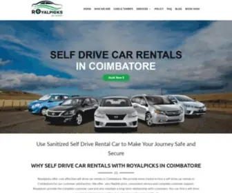 Royalpicks.in(Best self drive car rentals in Coimbatore own drive car rent in Coimbatore) Screenshot