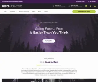 Royalprinters.com(A Sustainable Vancouver Printing Company) Screenshot