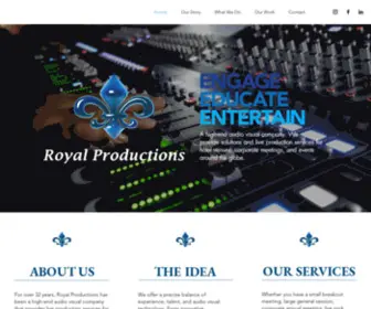 Royalproductions.com(Royal Productions) Screenshot